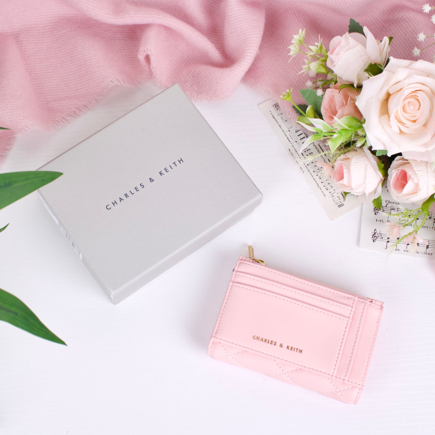 Lillie Quilted Mini Wallet - Pink