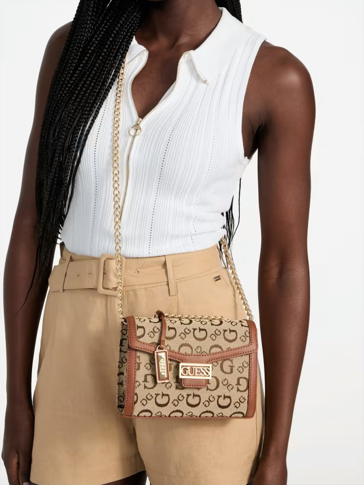 Sabrina Wallet on a String- Brown