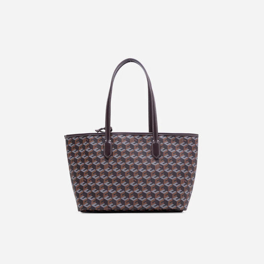 RUSSO MEDIUM TOTE BAG- Chestnut Brown