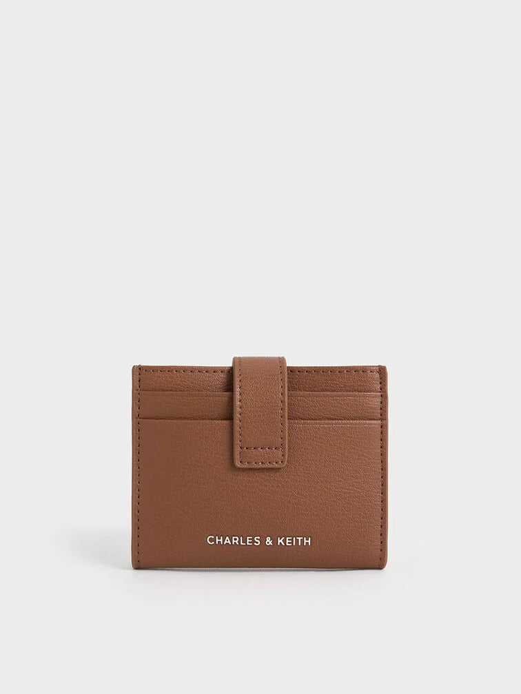Bliss Snap Button Card Holder - Chocolate