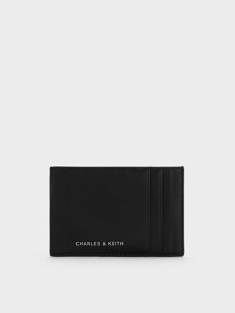 Ivette Woven Card Holder - Noir