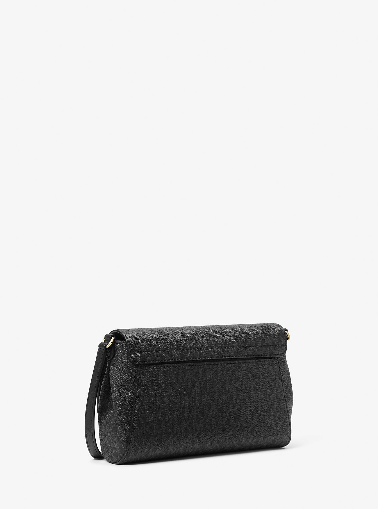 Medium Logo Convertible Crossbody Bag - BLACK