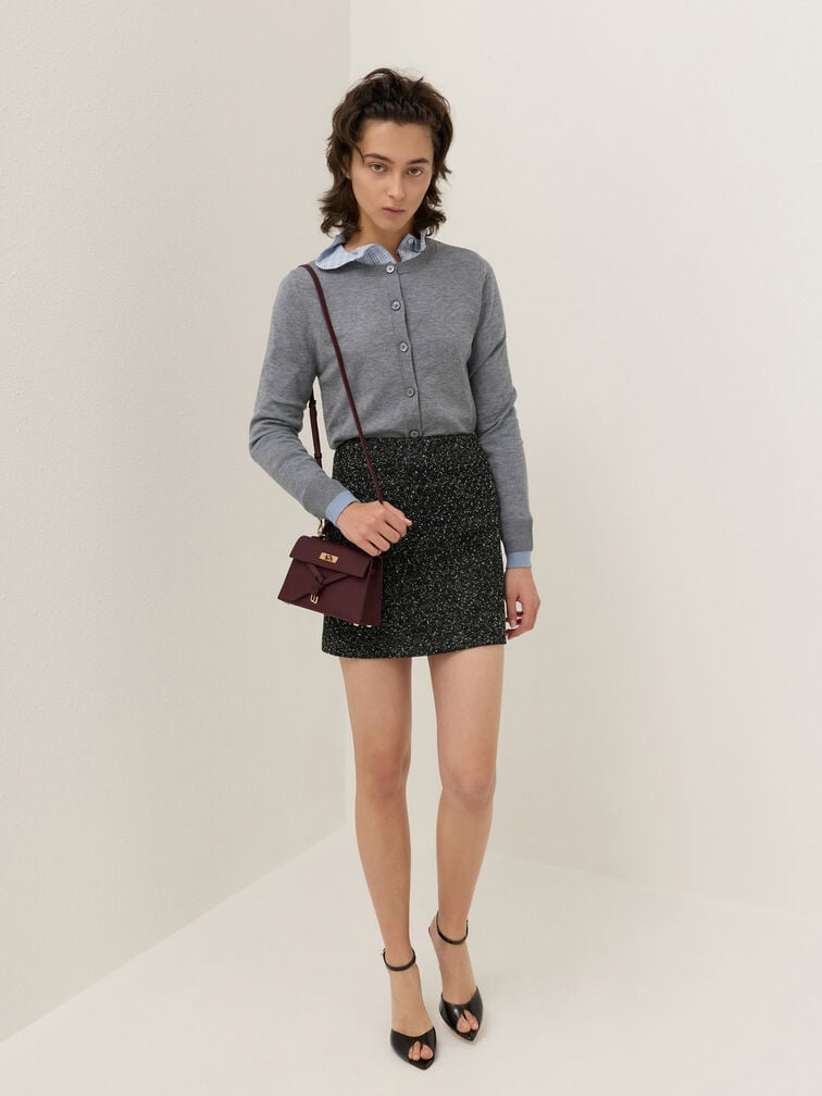Tricha Knotted-Belt Top Handle Bag