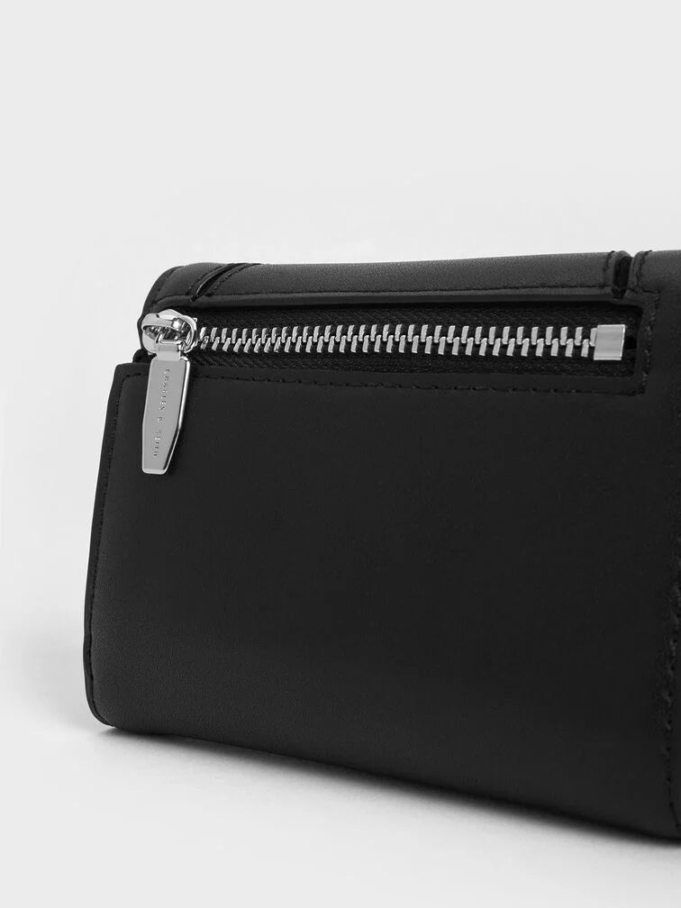 Nasrin Geometric Wallet - Noir