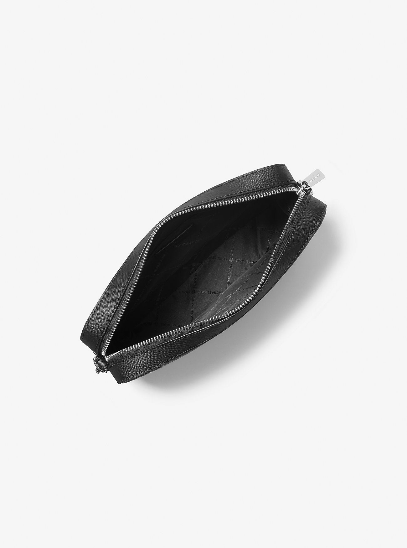 Jet Set Large Printed Logo Crossbody Bag- BLACK