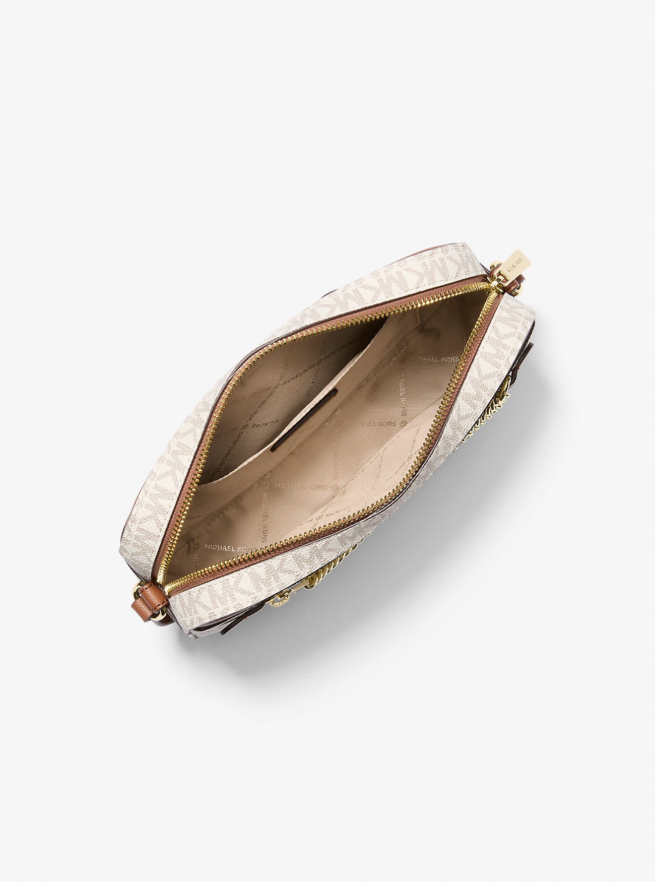 Jet Set Large Logo Crossbody Bag - VANILLA