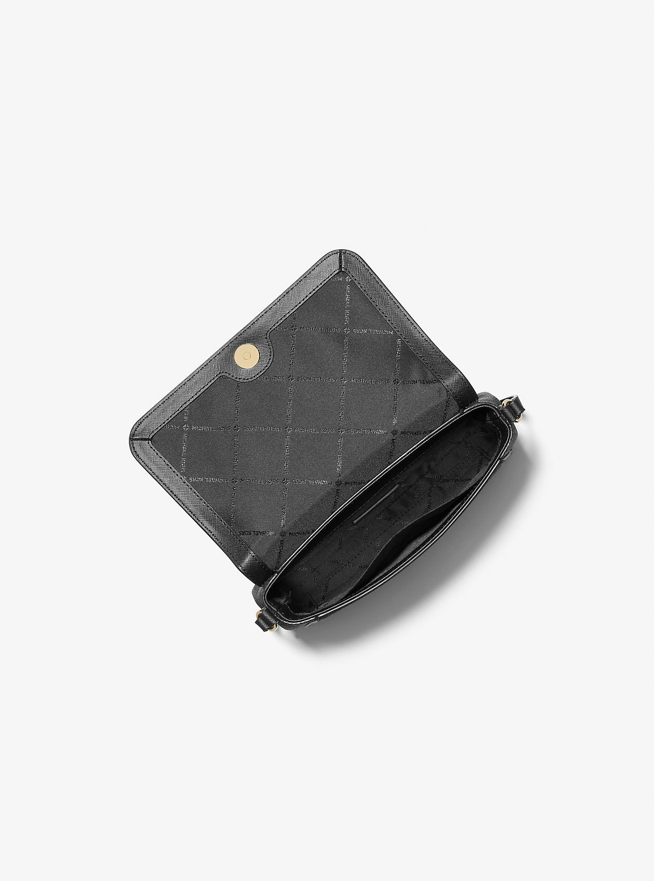 Medium Logo Convertible Crossbody Bag - BLACK