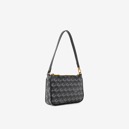 MILO MONOGRAM POUCH- Black