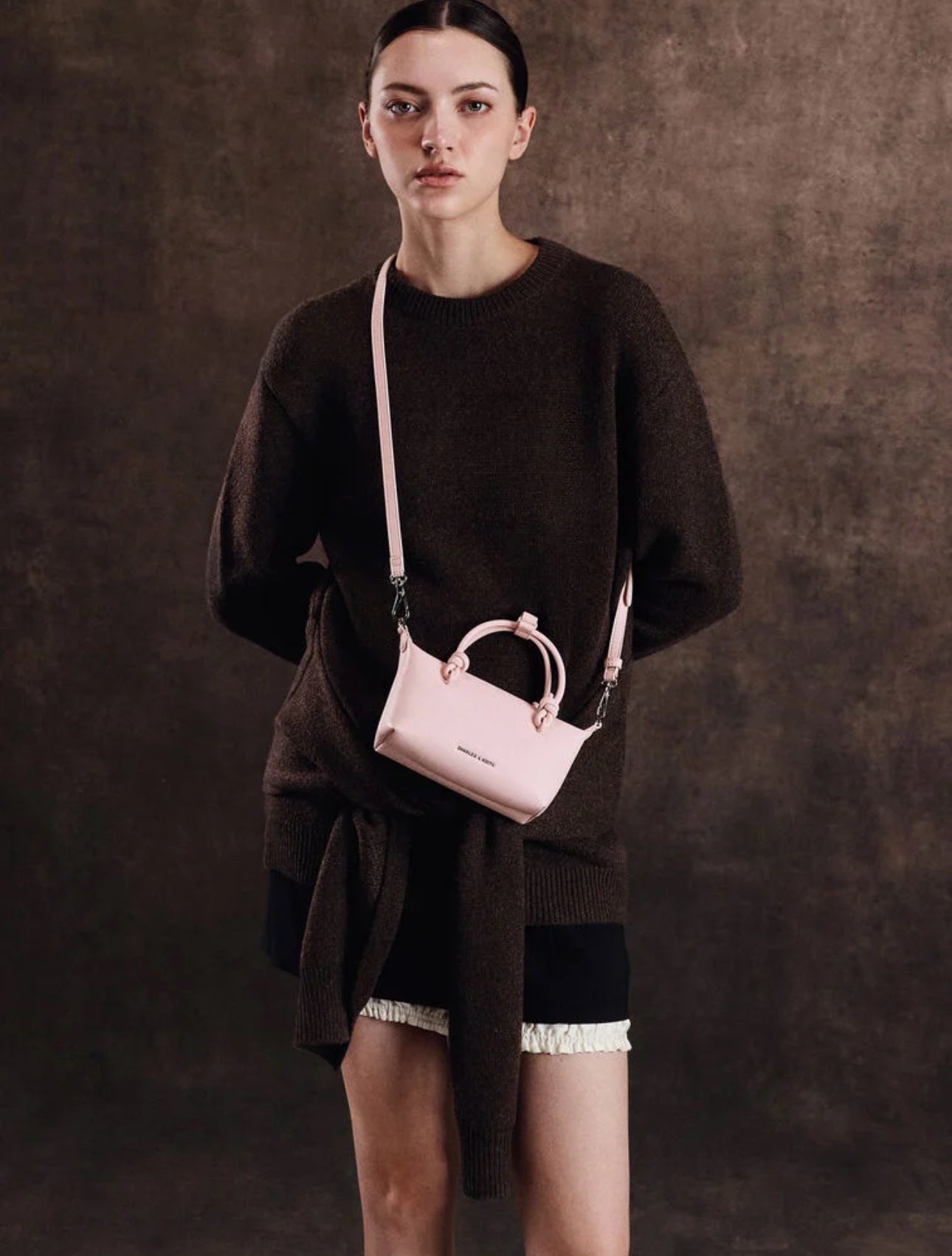 Sammie Knotted-Handle Tote Bag - Cotton Candy Pink