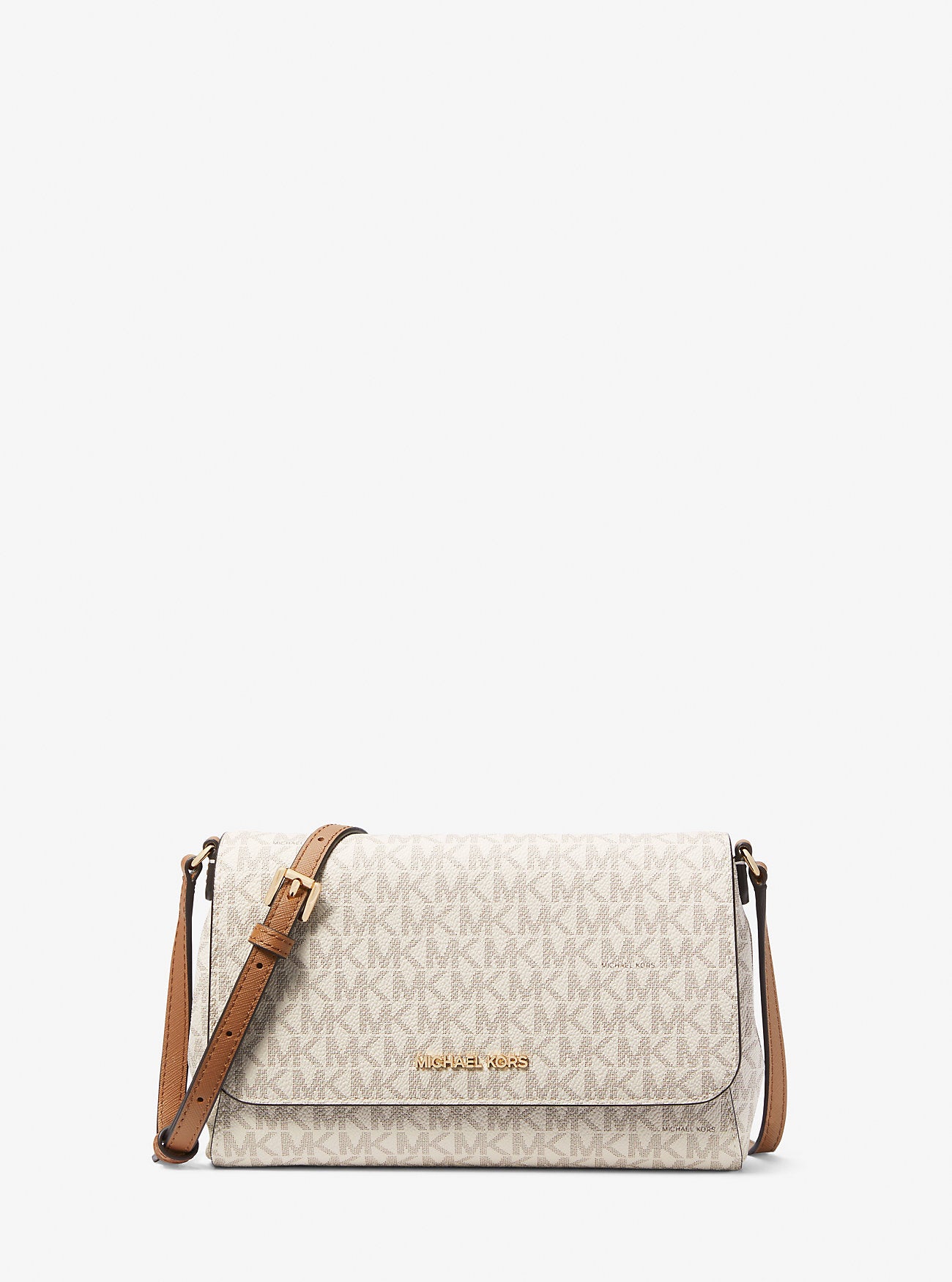 Medium Logo Convertible Crossbody Bag- VANILLA