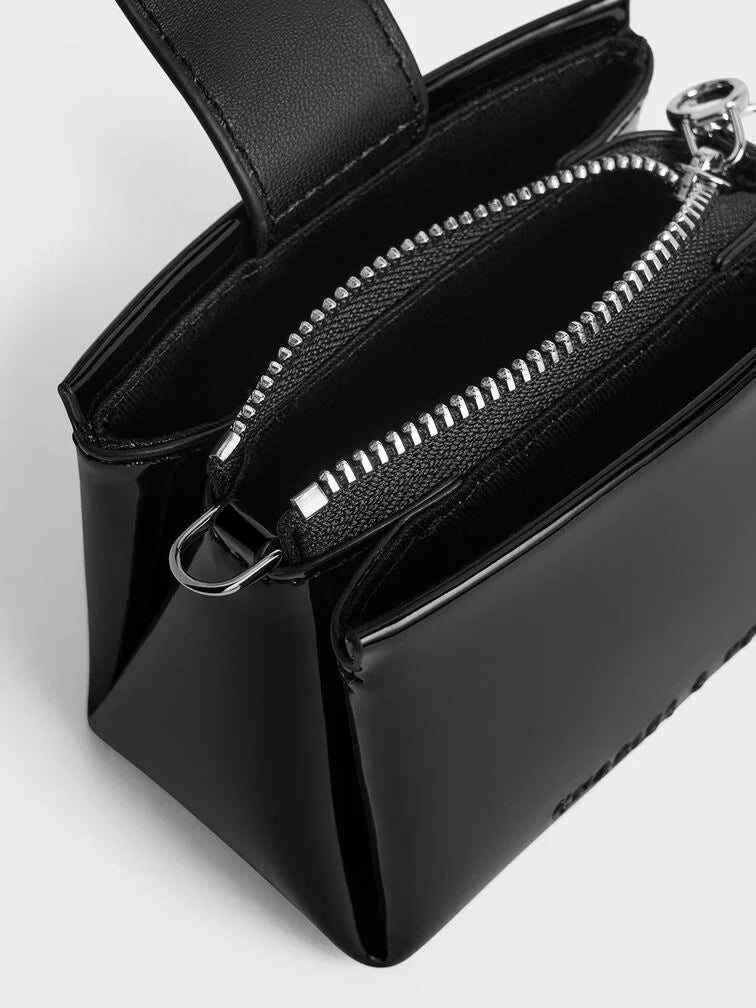 Bosie Patent Micro Bag - Noir