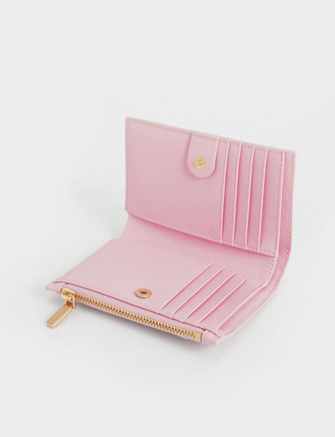 Lillie Quilted Mini Wallet - Pink