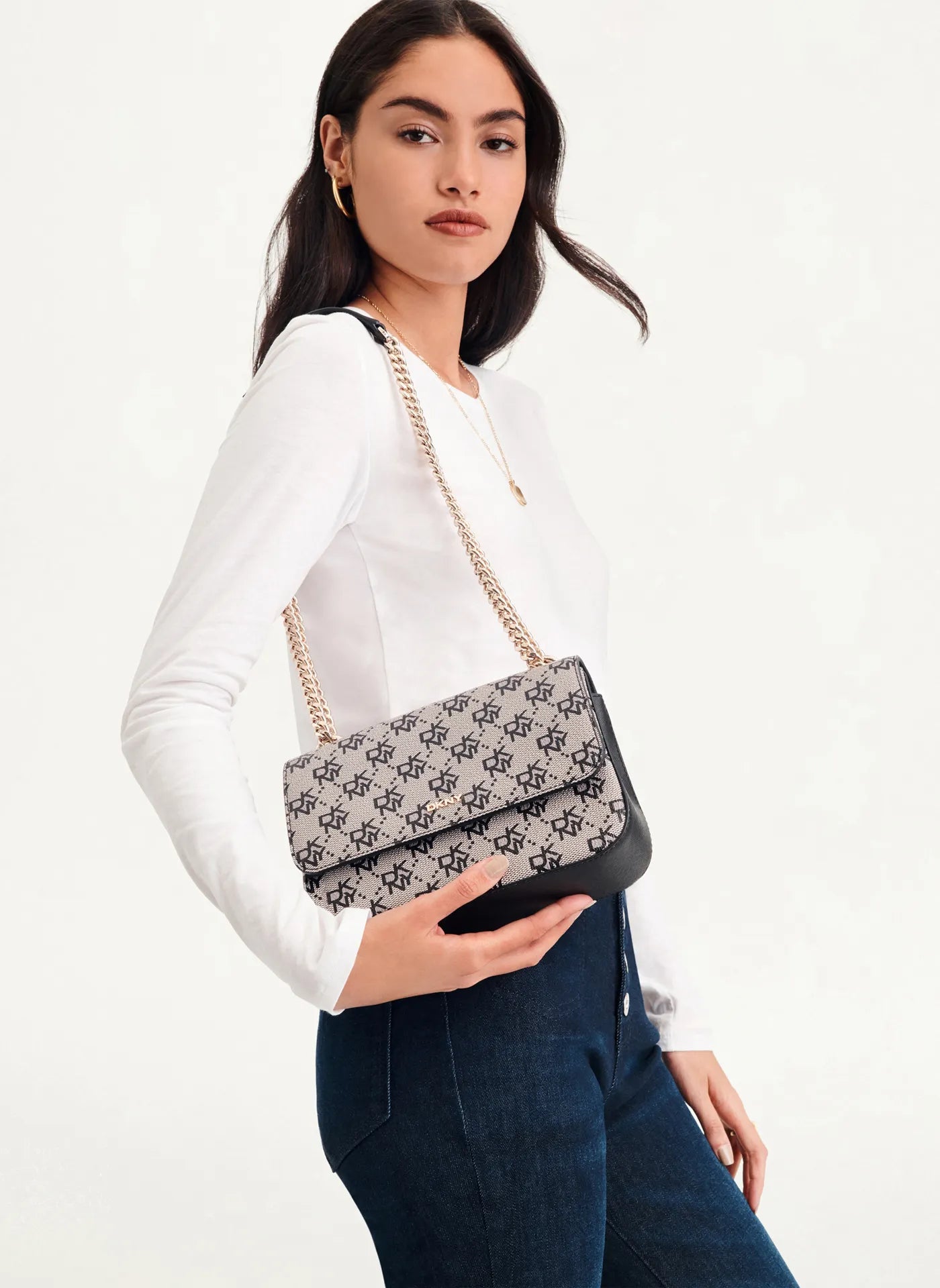 Sina Shoulder Flap - warm grey/black