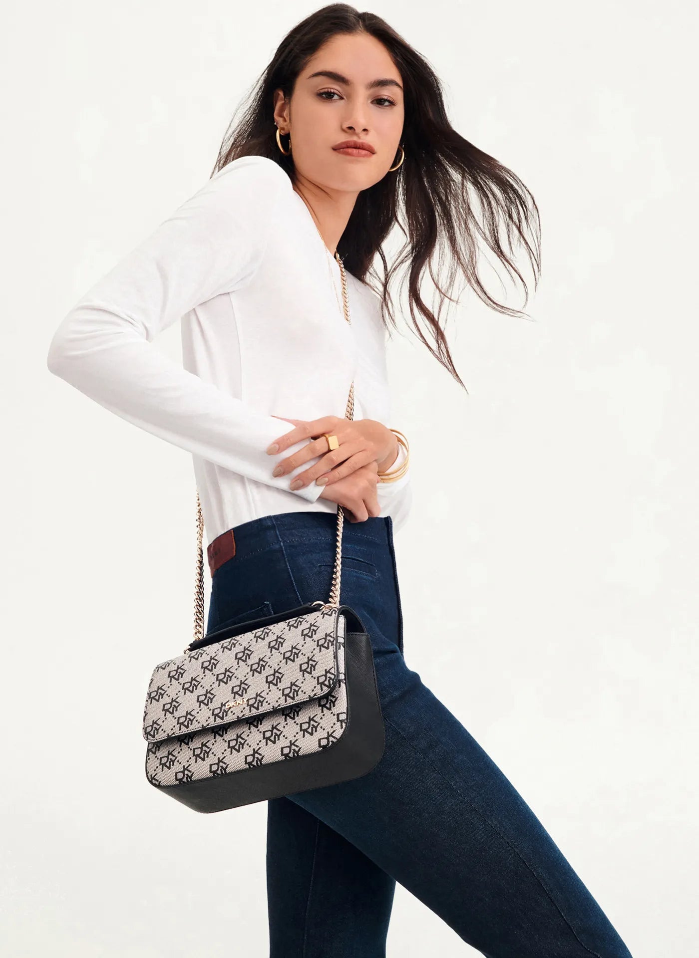 Sina Shoulder Flap - warm grey/black