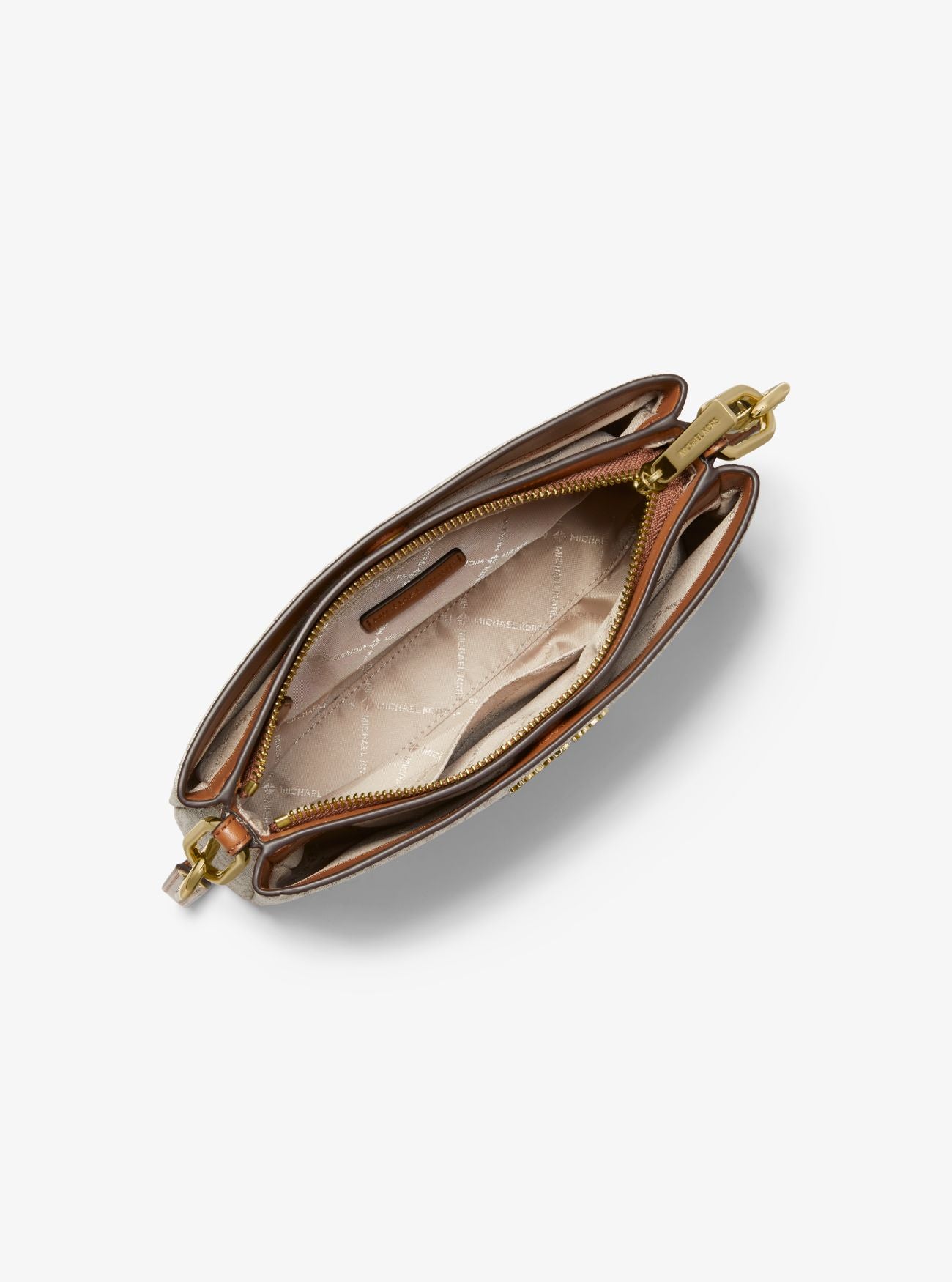 Trisha Medium Logo Crossbody Bag - VANILLA