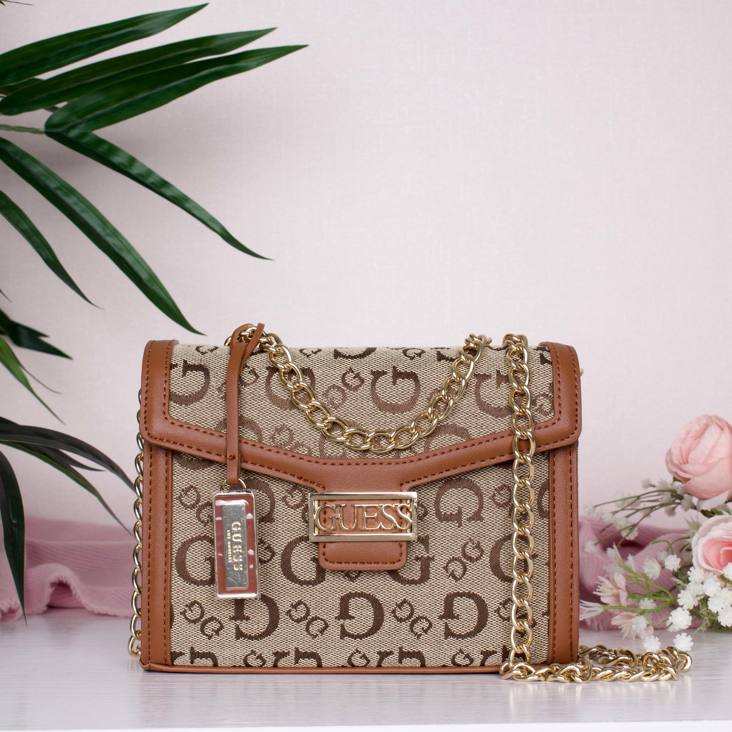 Sabrina Wallet on a String- Brown