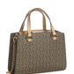 Earlene Logo Mini Satchel- Brown