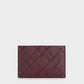 Ivette Woven Card Holder - Wineberry Red