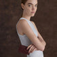 Ivette Woven Top-Zip Small Wallet - Wineberry Red