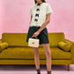 Cressida Quilted Top Handle Bag - Cream