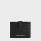 Bliss Snap Button Card Holder - Noir