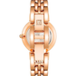 Women's Premium Crystal Accented Bracelet Watch Rose Gold/Blue