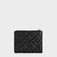 Duo Quilted Small Wallet - Black