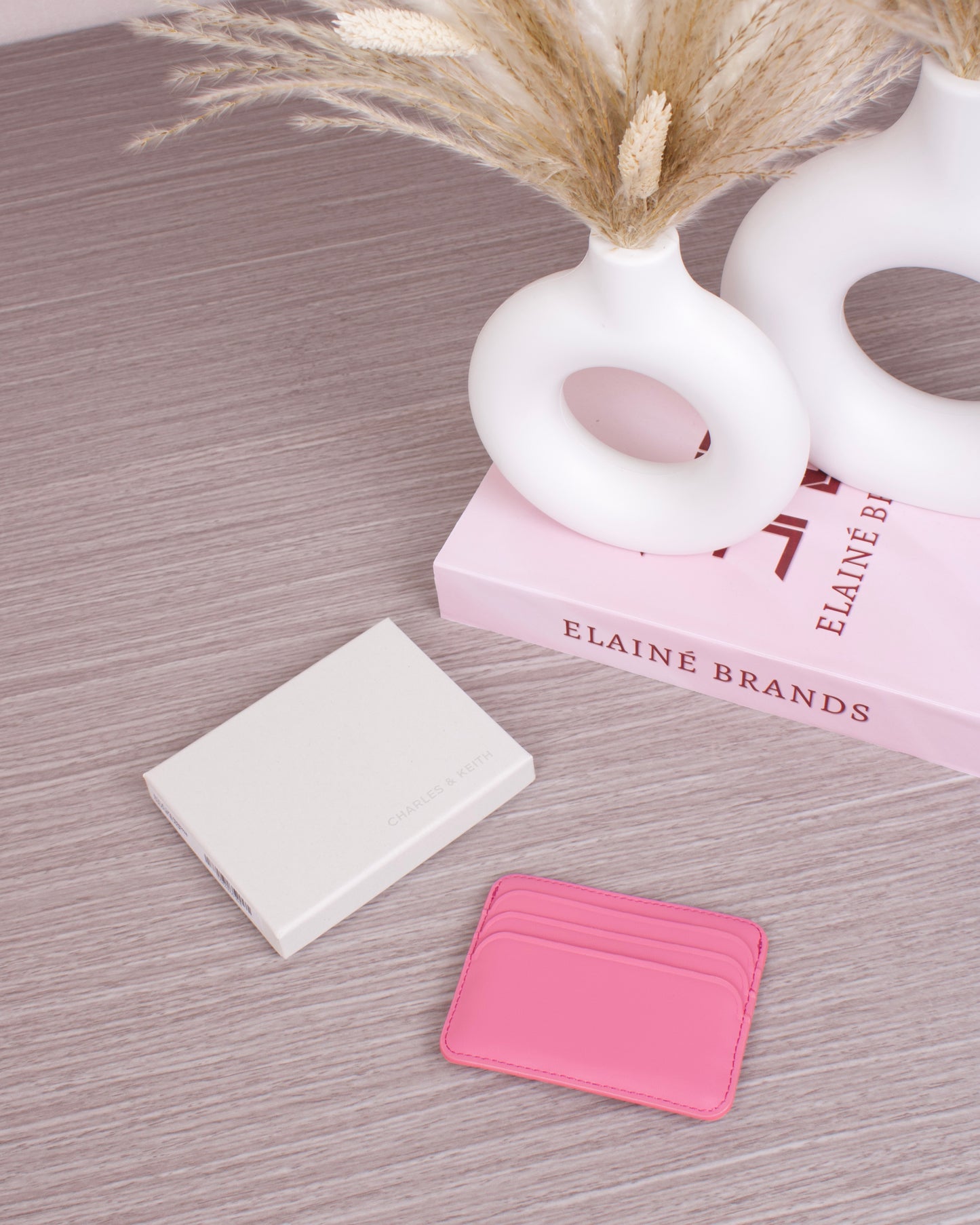 Cleo Quilted Card Holder - Pink