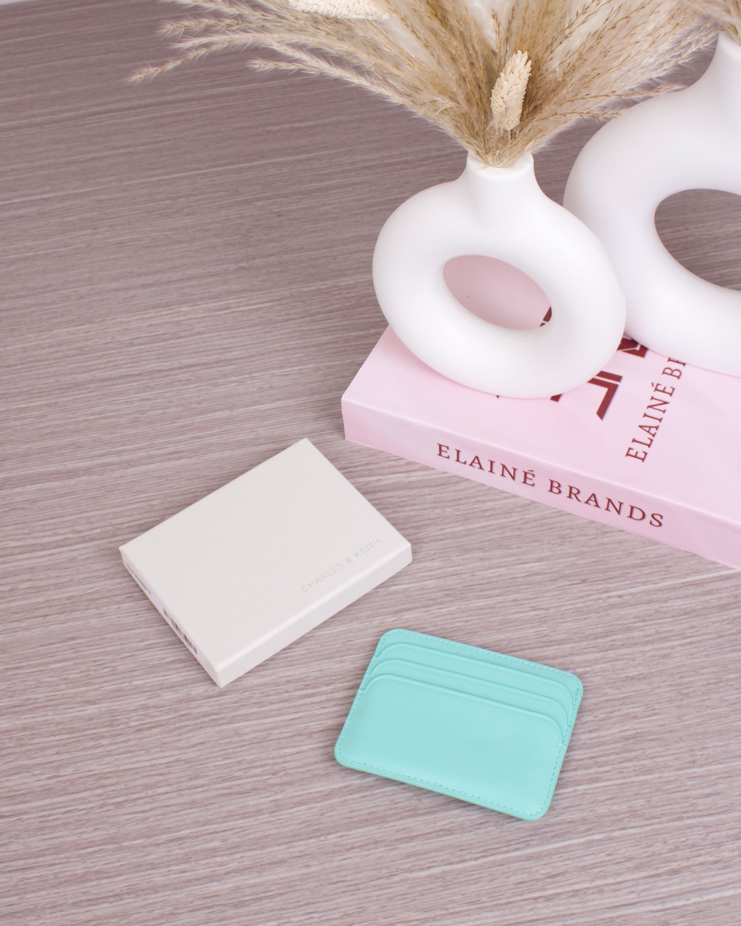 Cleo Quilted Card Holder - Mint Green