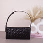 Ivette Woven Elongated Shoulder Bag - Noir