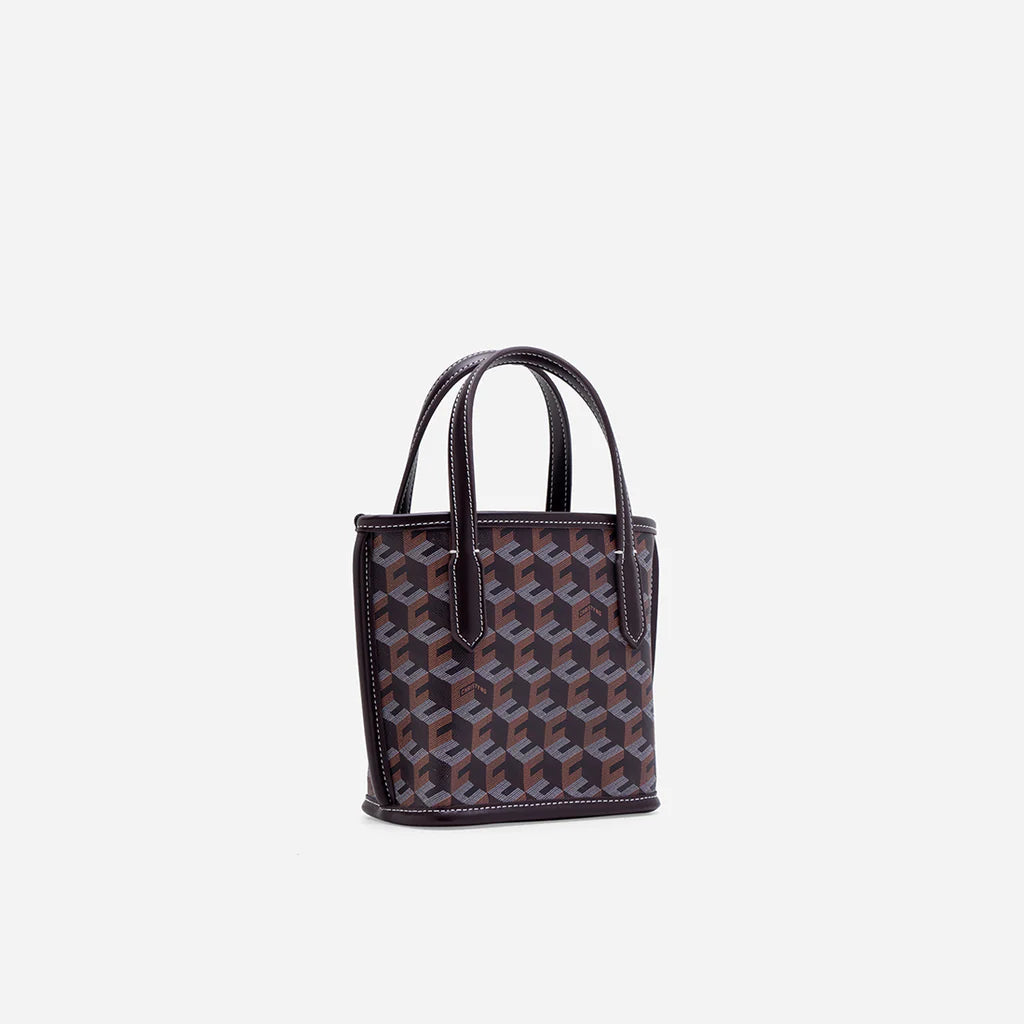 RUSSO MICRO TOTE BAG- Chestnut Brown