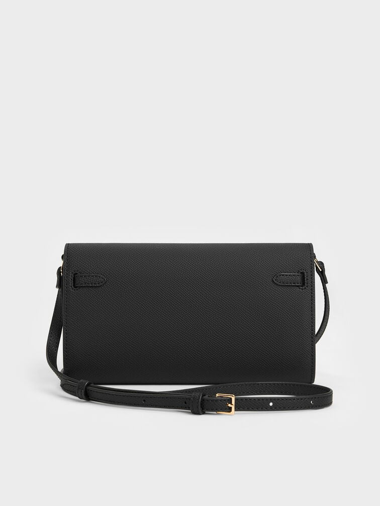 Tricha Knotted-Belt Crossbody Bag - Black