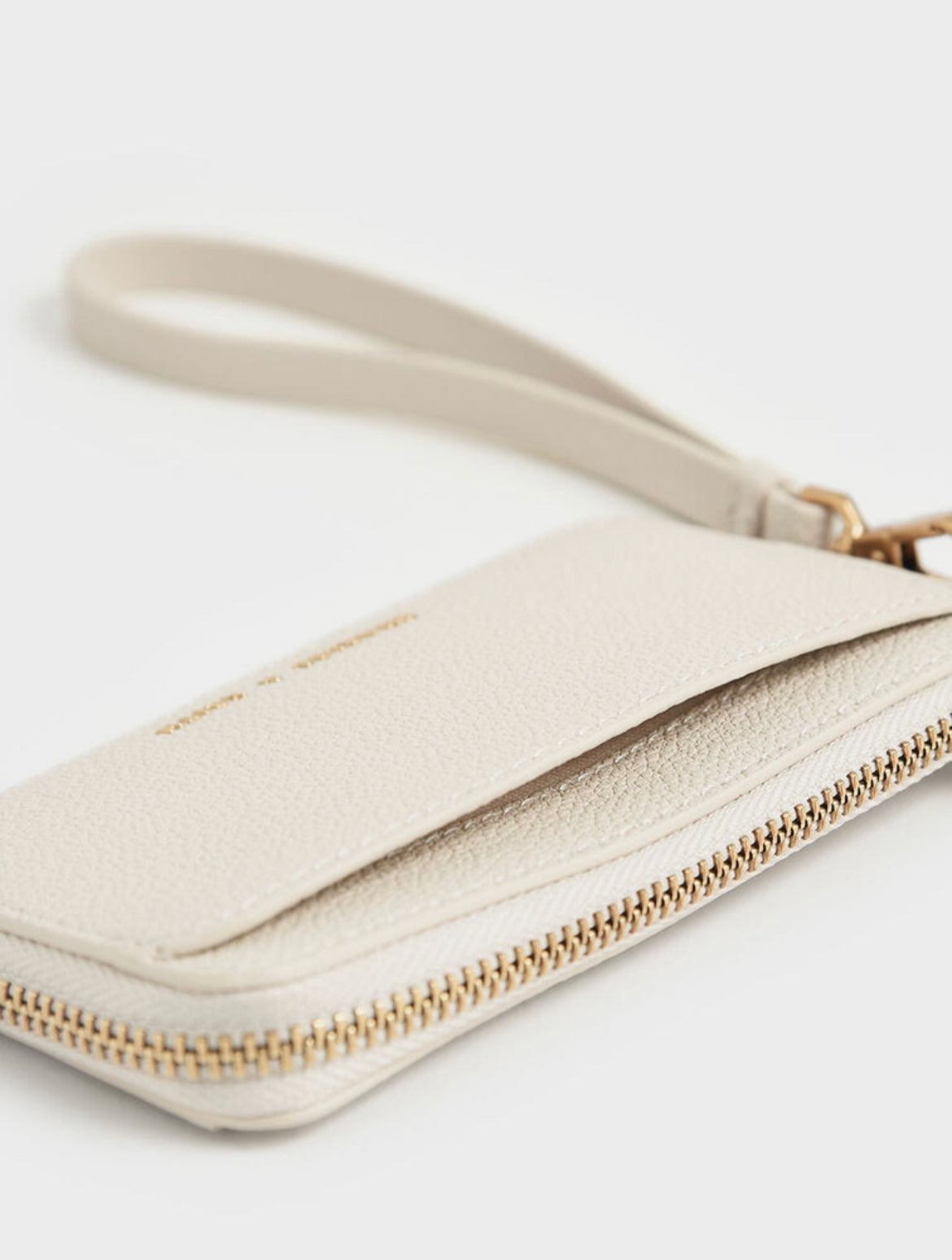 Multi-Slot Wristlet Card Holder - Cream