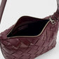 Ivette Woven Shoulder Bag - Wineberry Red