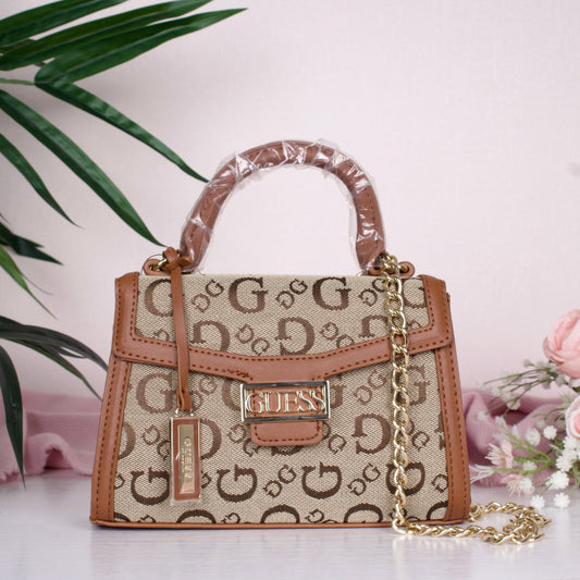 Sabrina Top-Handle Mini Bag- Brown
