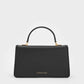 Arlet Belted Top Handle Bag - Black