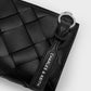 Ivette Woven Top-Zip Small Wallet - Noir