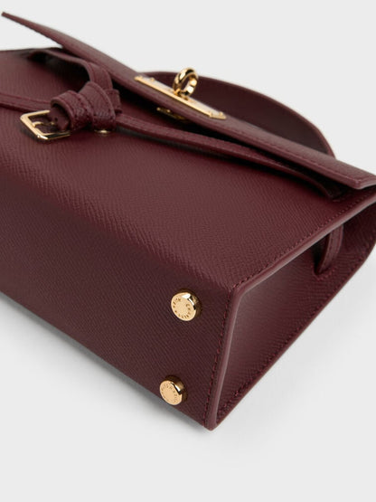 Tricha Knotted-Belt Top Handle Bag