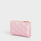 Lillie Quilted Mini Wallet - Pink