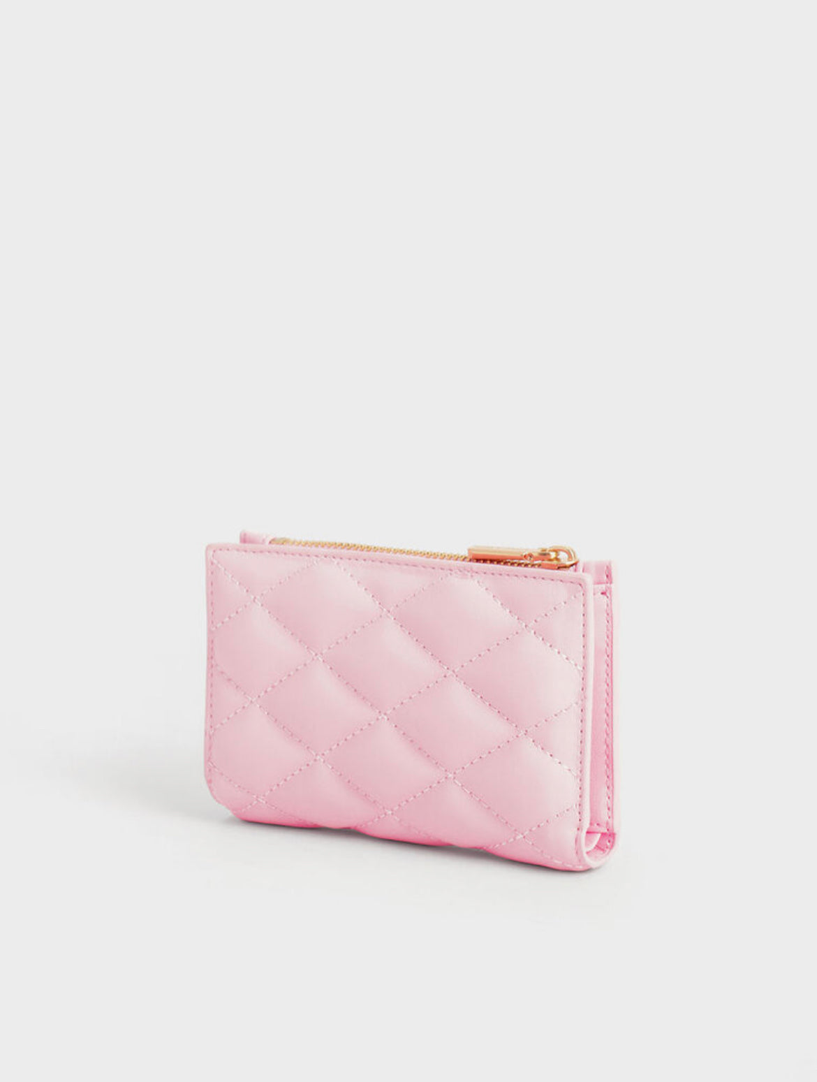 Lillie Quilted Mini Wallet - Pink