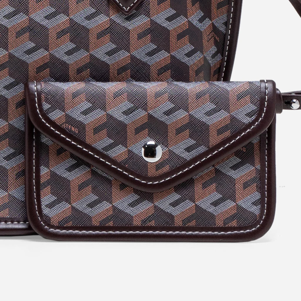 RUSSO MINI TOTE BAG- Chestnut Brown