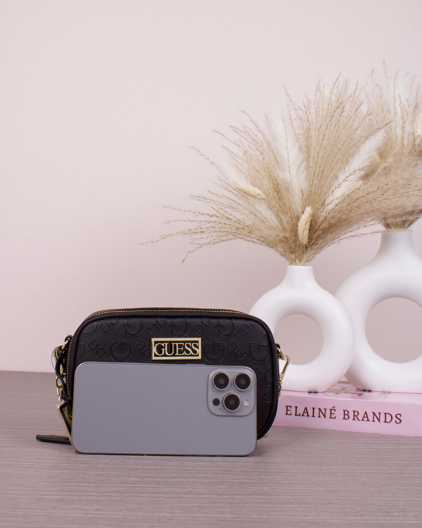 Sabrina Mini Camera Crossbody- Black