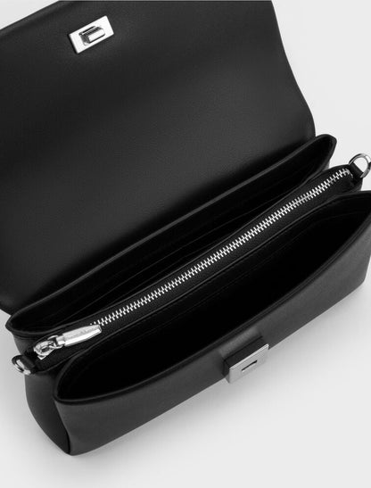 Hazel Bow Wallet On Chain - Noir
