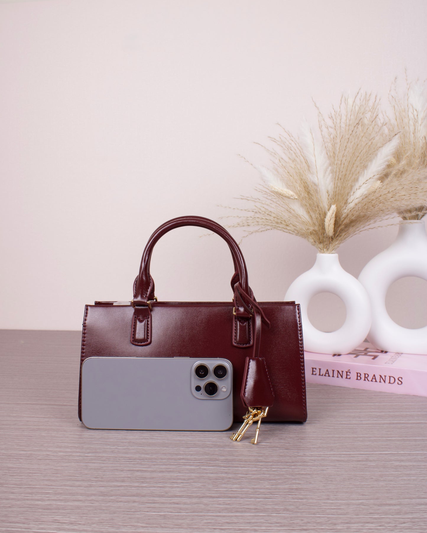 Mini Kerry Tote Bag - Mulberry Plum