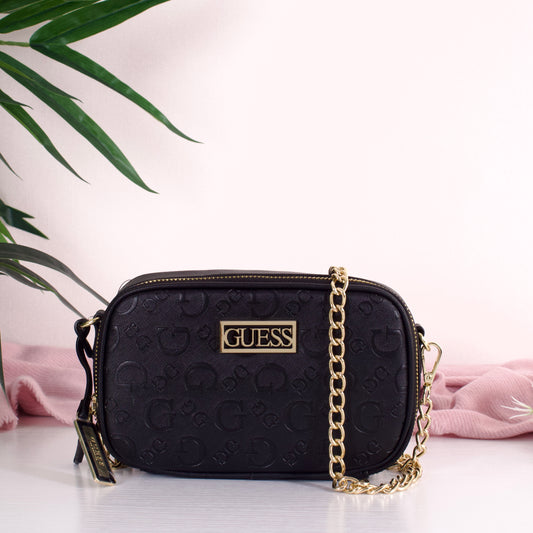 Sabrina Mini Camera Crossbody- Black