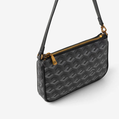 MILO MONOGRAM POUCH- Black