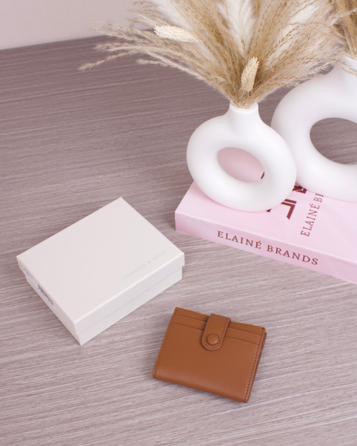 Bliss Snap Button Card Holder - Chocolate