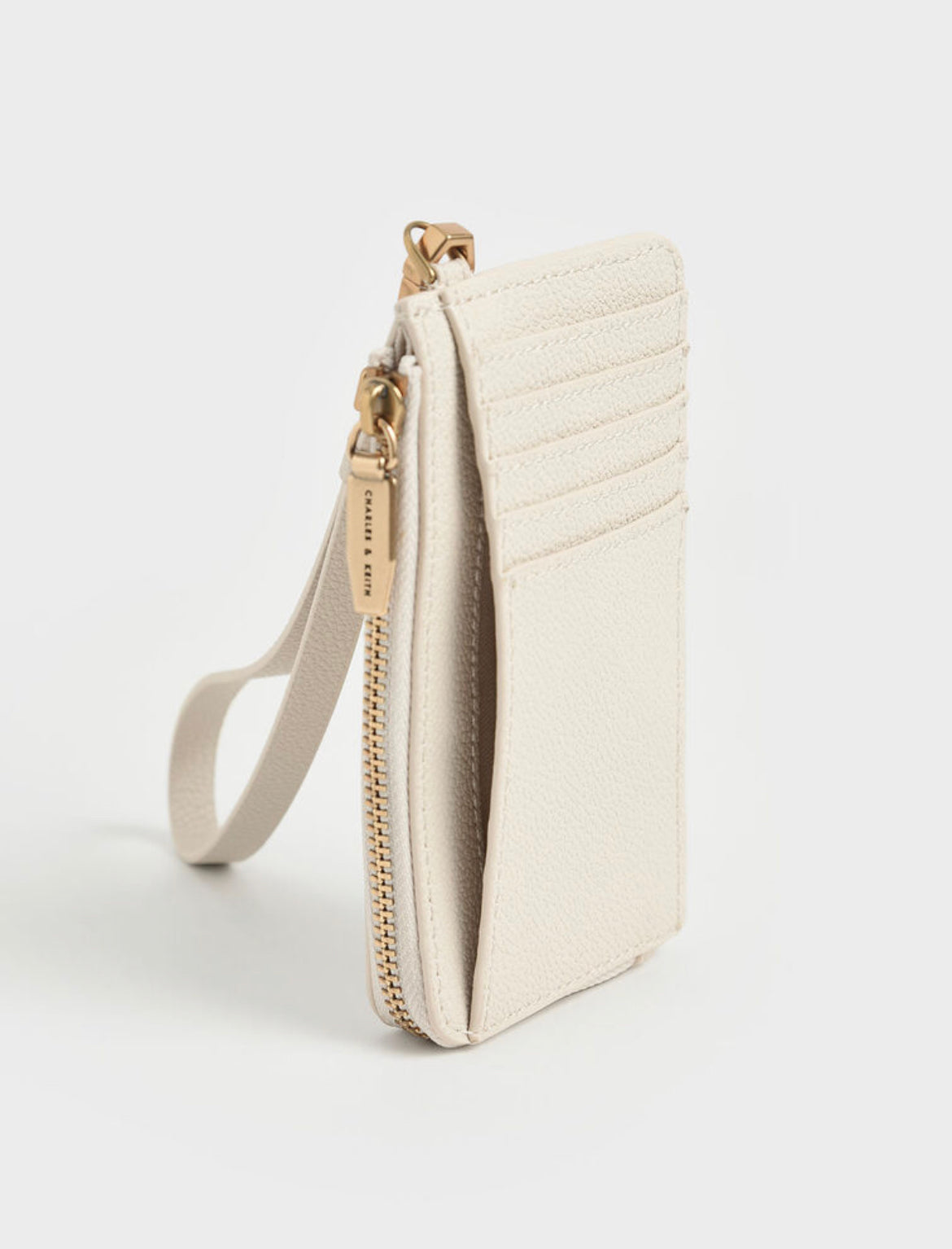 Multi-Slot Wristlet Card Holder - Cream