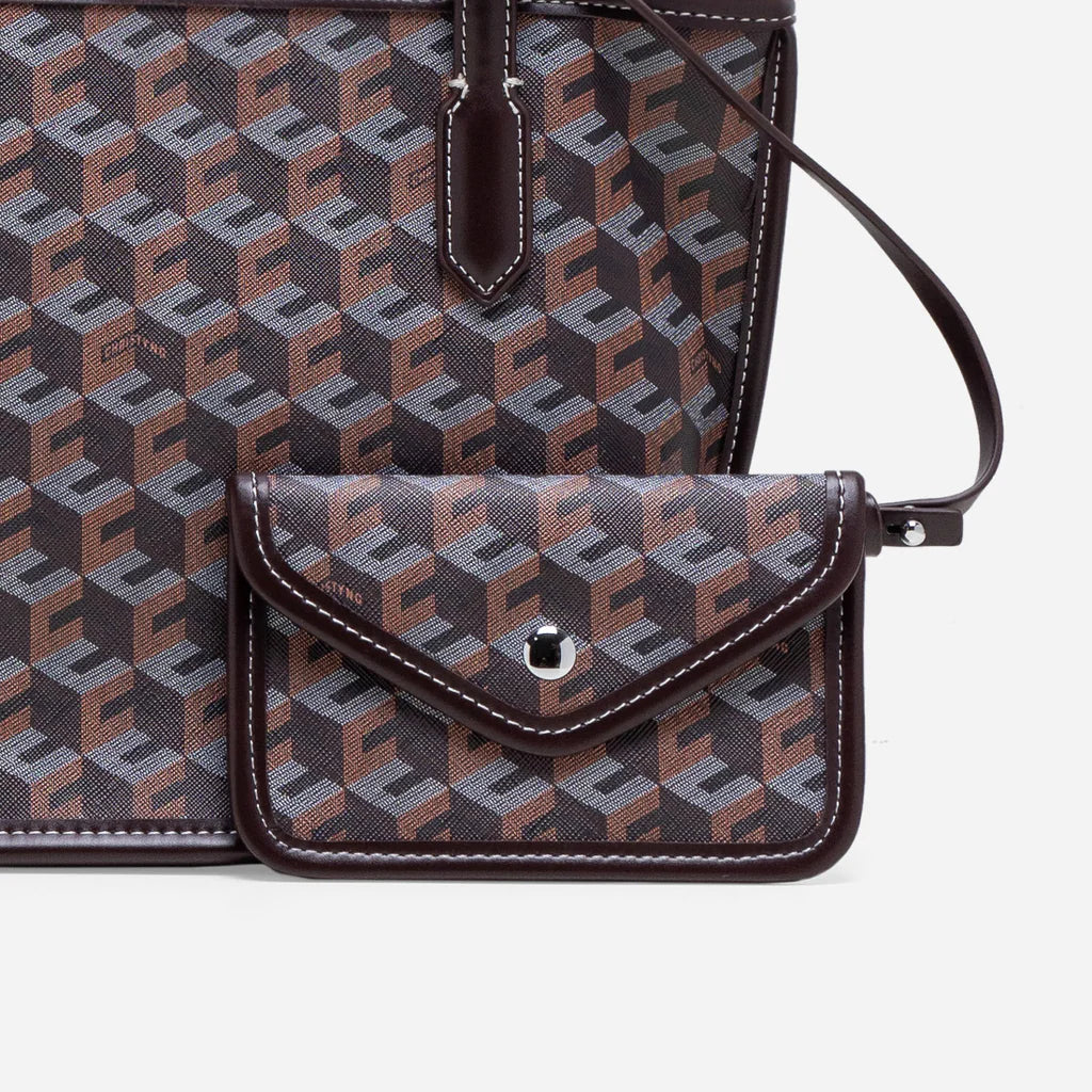 RUSSO MINI TOTE BAG- Chestnut Brown