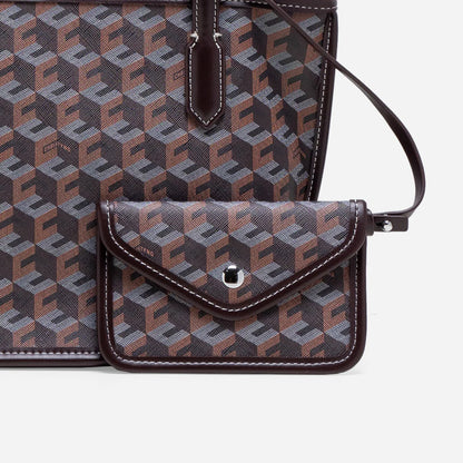 RUSSO MINI TOTE BAG- Chestnut Brown